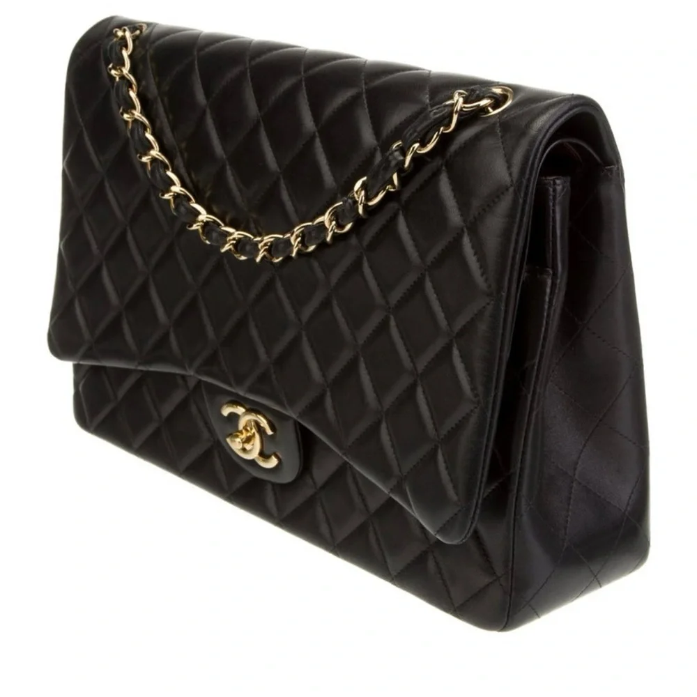 Authantic CHANEL Chanel Classic Maxi Double Flap Bag - Picture 3 of 16